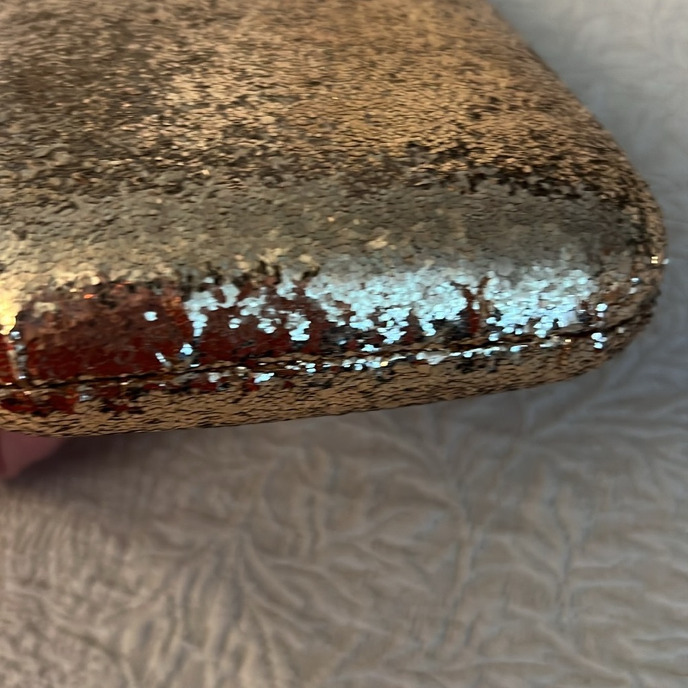 J. Crew Gold Glitter Clutch - Picture 7 of 8
